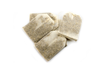 Tea Bags isolated on white background