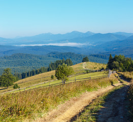 Summer mountain view (Carpathian, Ukraine).