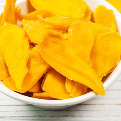 Dried Mango Fruit. Selective focus.