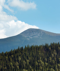 Obraz premium Summer Syvulja mountain view (Carpathian, Ukraine).