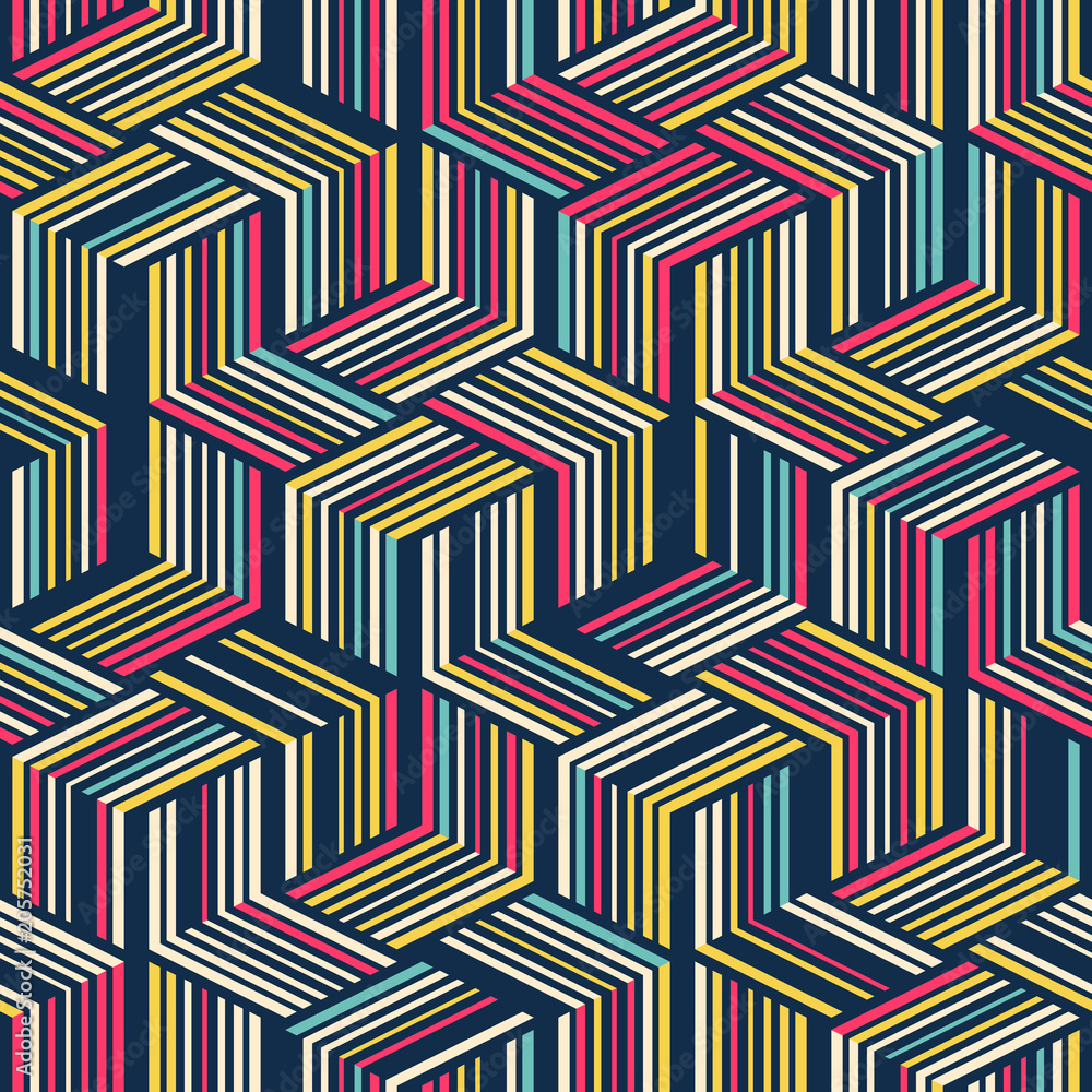 Poster seamless pattern for textiles and packaging. abstract geometric pattern.