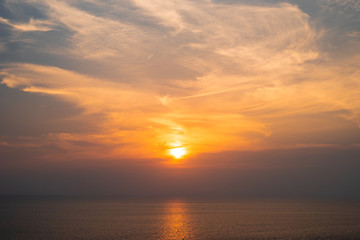 Fototapeta na wymiar Beautiful Sunset on background
