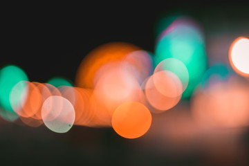 Lichter bei Nacht, Bokehs