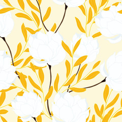 Abstract elegance pattern with floral background.