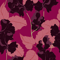 Abstract elegance pattern with floral background.