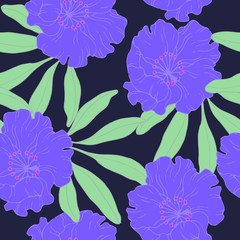 Abstract elegance pattern with floral background.