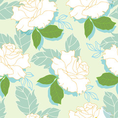 Abstract elegance pattern with floral background.