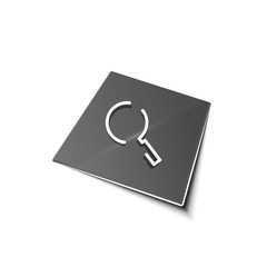 Search magnifyier web button, magnify icon. Modern magnifying glass sign, web site design or mobile app