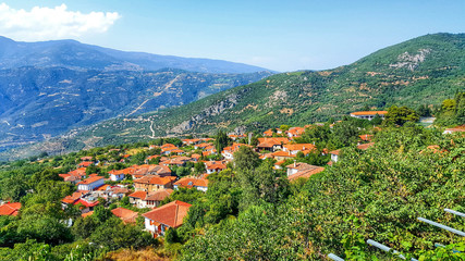 Fototapeta na wymiar historical greek village