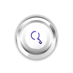 Search magnifyier web button, magnify icon. Modern magnifying glass sign, web site design or mobile app