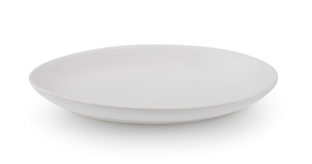 plate on white background