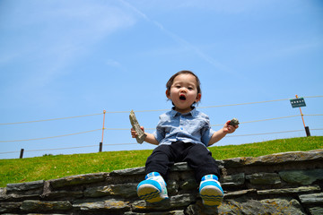 おーい！こっち見て