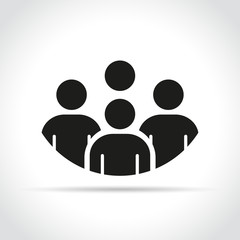 people icon on white background
