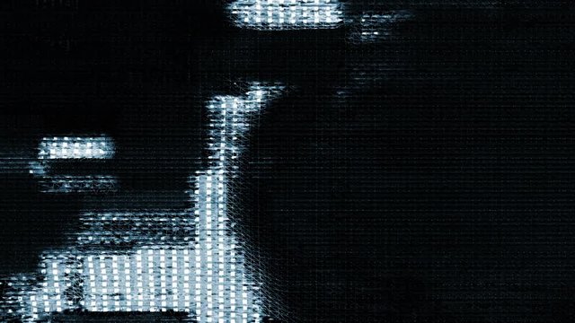 Future Tech 0207: Futuristic technology digital video glitch malfunction (Loop).