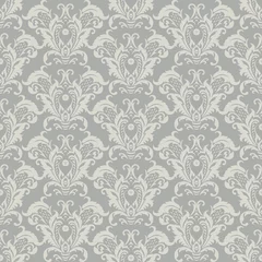 Foto op Plexiglas Naadloze vintage barokke patroon. Vector bloemen achtergrond © antalogiya