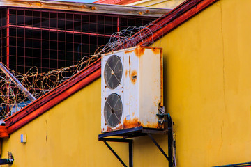 Rusty External Air Conditioning Unit