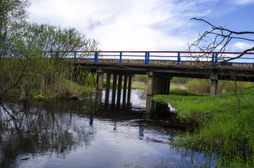 bridge over a small river
