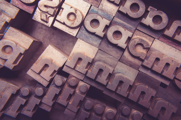 old metal letters