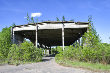 abandoned building in the field