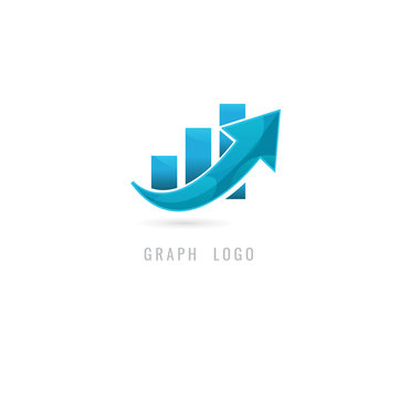 graph logo Creative concept for web. graphic Business. finance. media projects creation. vector. on white background. icon. symbol