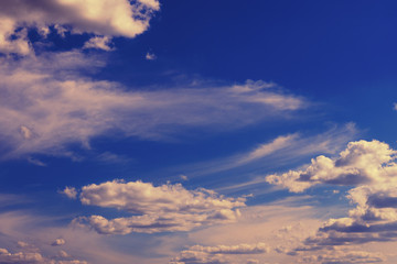 Fototapeta premium Beautiful clouds in the blue sky