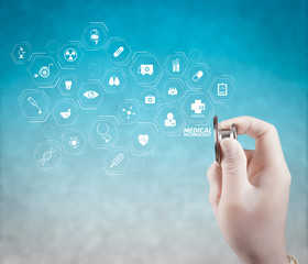 Abstract  medical background