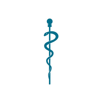 Caduceus - medicine symbol vector illustration.