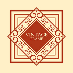 Vintage border vector