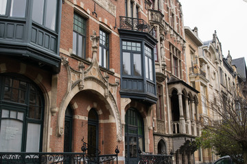 Art nouveau houses in the Zurenborg neighbourhood, Antwerp, Belgium