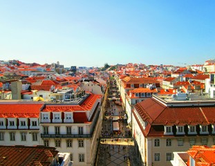 Fototapeta na wymiar Augusta street, Lisbon