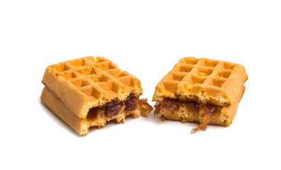 waffles stuffing isolated