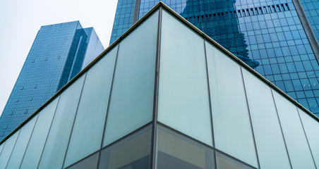 Fototapeta na wymiar windows of business building