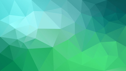 Fototapeta na wymiar vector abstract irregular polygonal background - triangle low poly pattern - pastel spring green blue cyan color