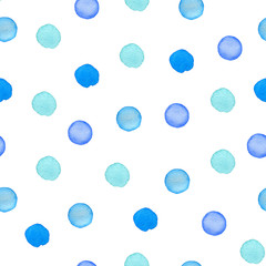 Blue pattern with polka dots.