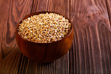 Raw green buckwheat