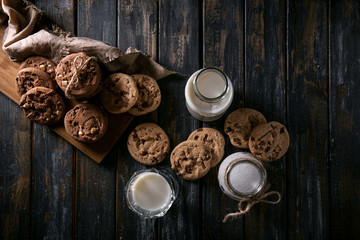 Home made chocolate drops cookies