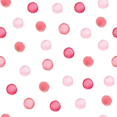 Afwasbaar behang Roze patroon met stippen © artspace