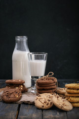 Home made chocolate drops cookies