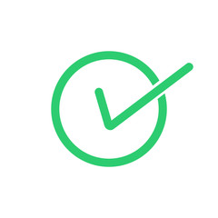 Check Box Icon, Vector of Vote Yes Sign. Voting concept.