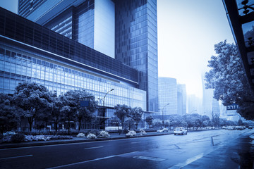 The entrance of the office building of the City Square commercial building