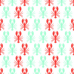 pattern with lobsters