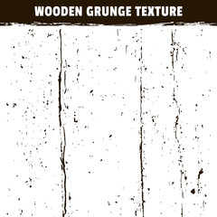 Wooden grunge black texture isolated on white