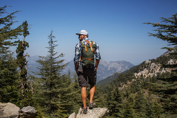 Hiker on lycian way