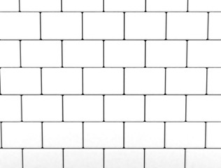 White bricks wall