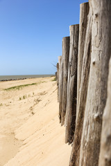 Zaun am Strand