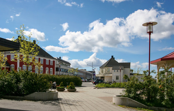 Market place in Brønnøysund - Northern Norway