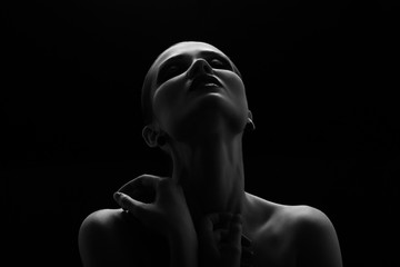 woman posing sensually