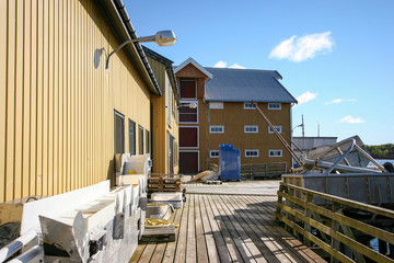 Fishing pier in Bronnoysund - Northern Norway