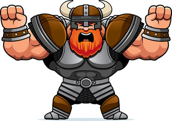 Cartoon Viking Angry