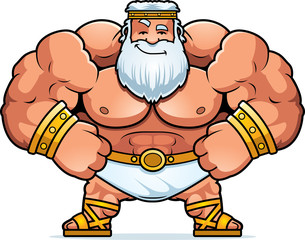 Cartoon Zeus Confident